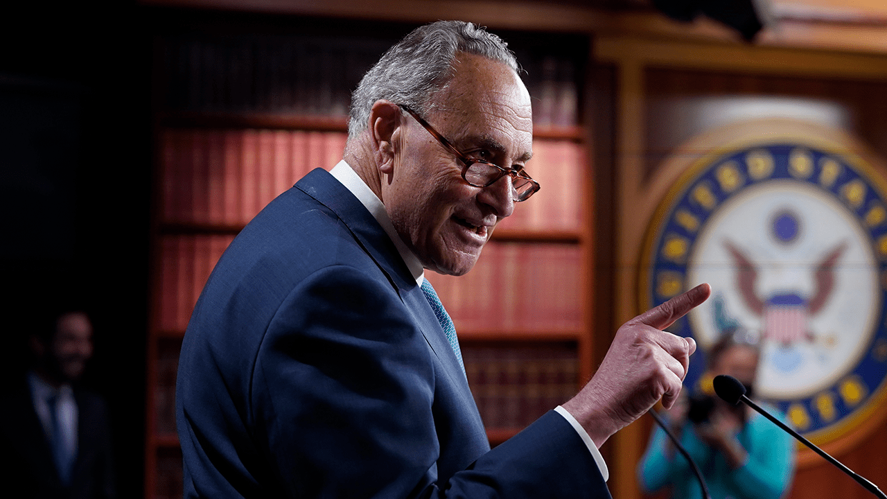 schumer-admits-filibuster-vote-is-&apos;uphill&apos;-climb-amid-ongoing-&apos;private&apos;-talks-with-manchin,-sinema