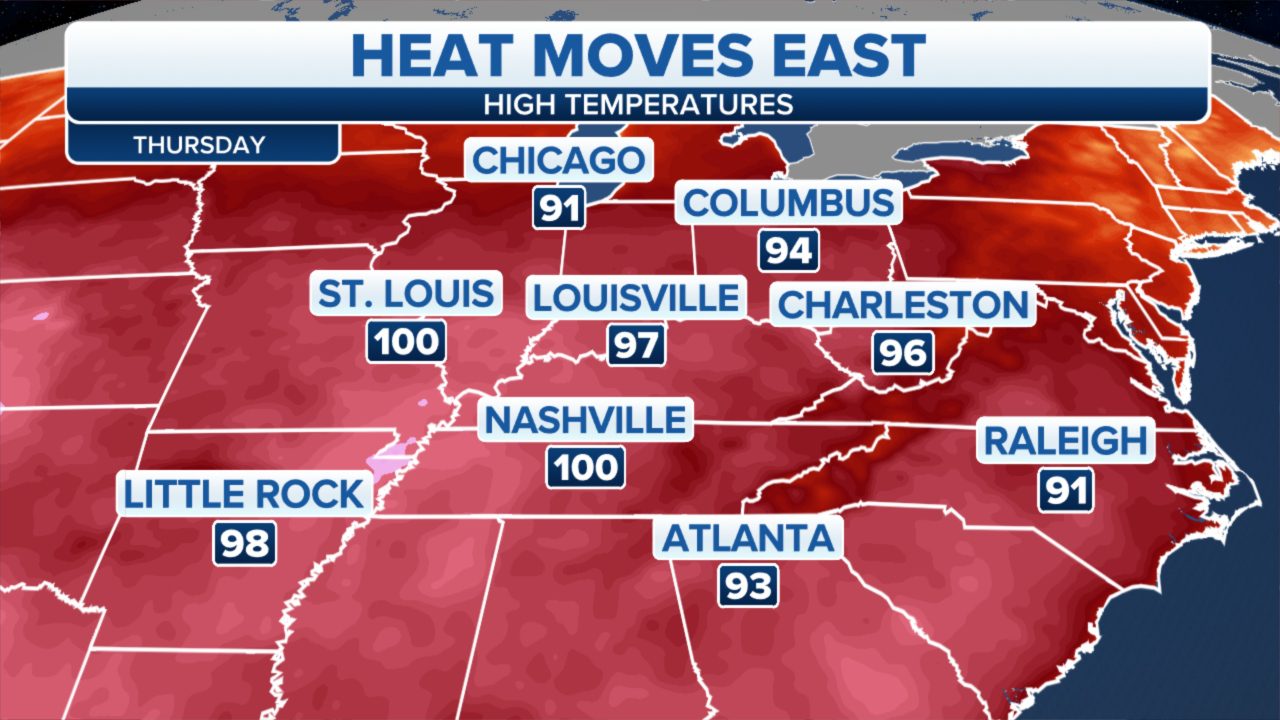 us-heat:-midwest,-southeast-to-see-records