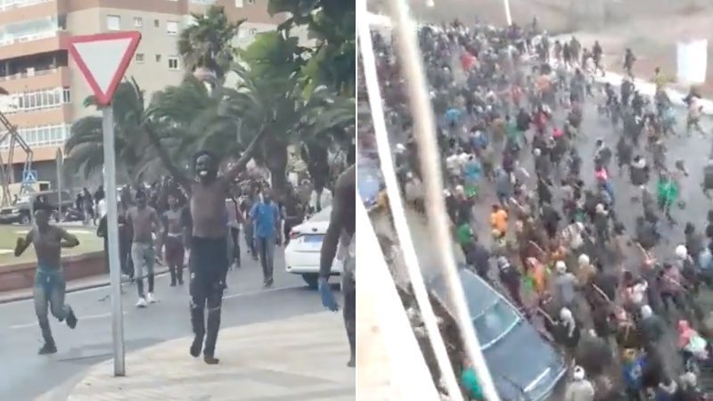 watch:-thousands-of-violent-migrants-swarm-spanish-enclave-in-africa