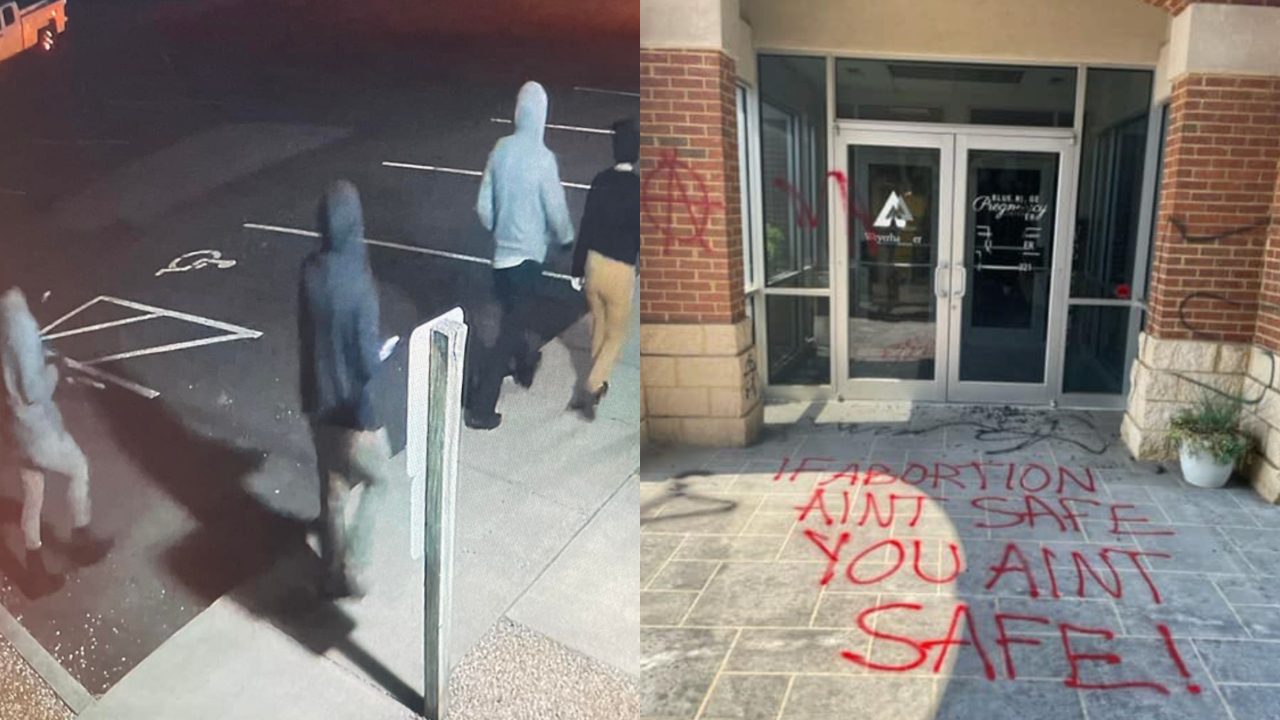 vandals-target-virginia-pro-life-center-with-menacing-graffiti:-‘you-ain't-safe’