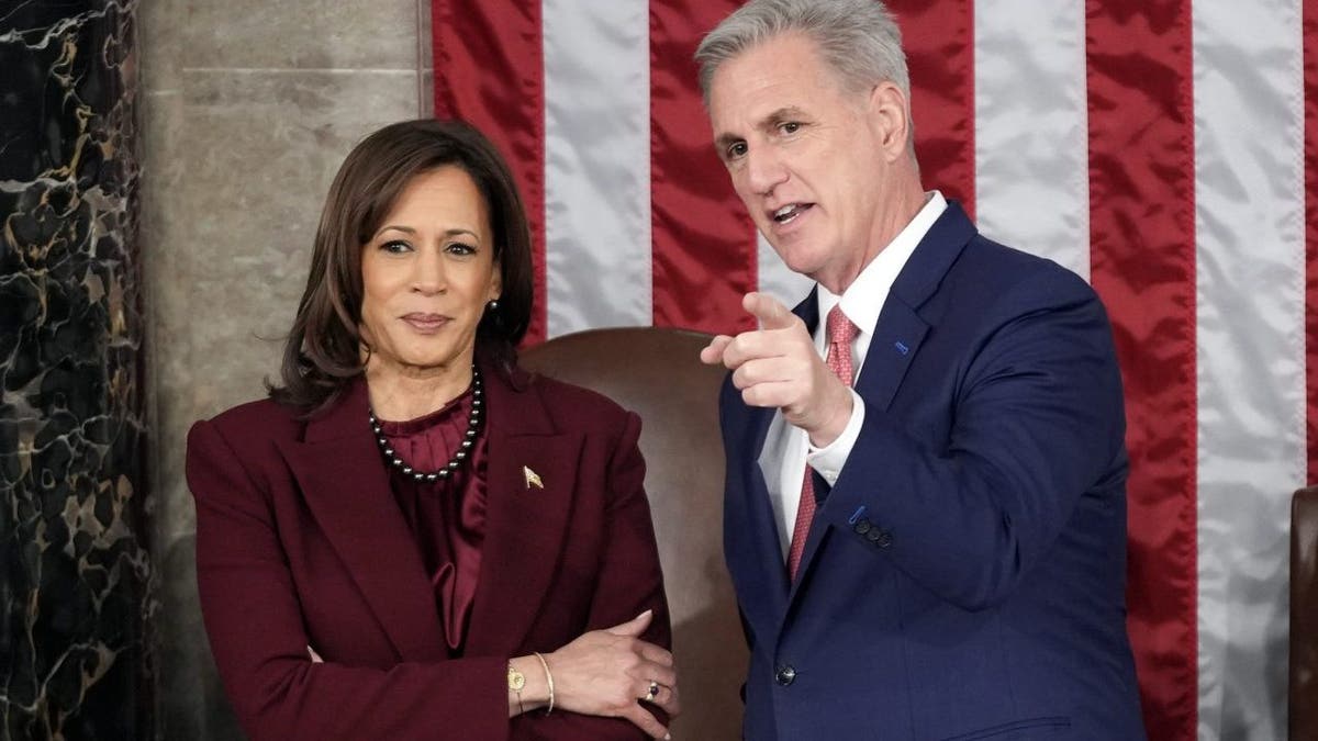 mccarthy,-harris-spotted-laughing-in-friendly-exchange-before-biden-state-of-the-union