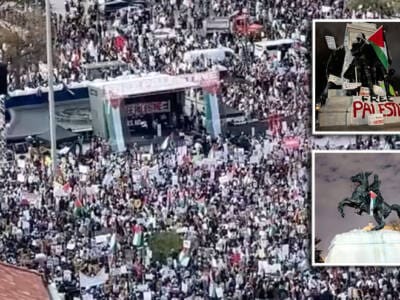 dc-unter-belagerung:-pro-hamas-protestierende-greifen-statuen,-das-weisse-haus-und-denkmaeler-in-der-us-hauptstadt-an