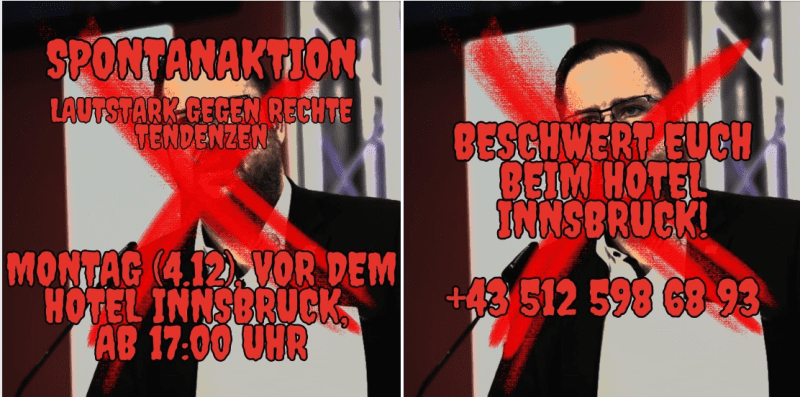 innsbrucker-hotel-verlegt-podiumsdiskussion-ueber-linksextremismus-nach-linksextremen-drohungen-ausserhalb
