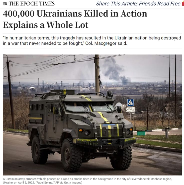 400000-ukrainer,-die-im-kampf-getoetet-wurden,-sind-eine-humanitaere-katastrophe“-can-be-rewritten-as:-„eine-humanitaere-katastrophe:-400000-ukrainer,-die-im-kampf-getoetet-wurden.